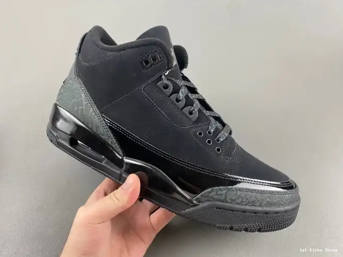 1st Kicks Shoes Air 3 Cat Black CT8532-001 Jordan 0514